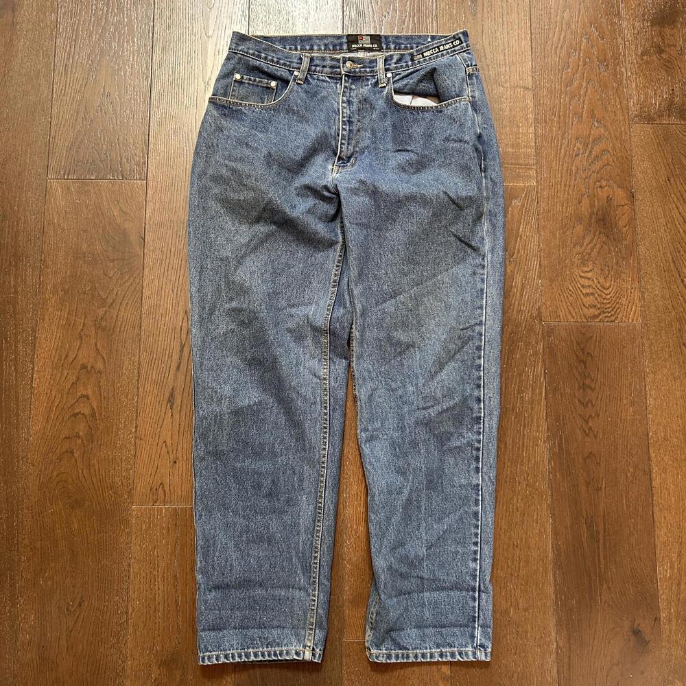 Mecca Jeans Co. Classic Blue Baggy Denim Jeans Men's Size 35/32